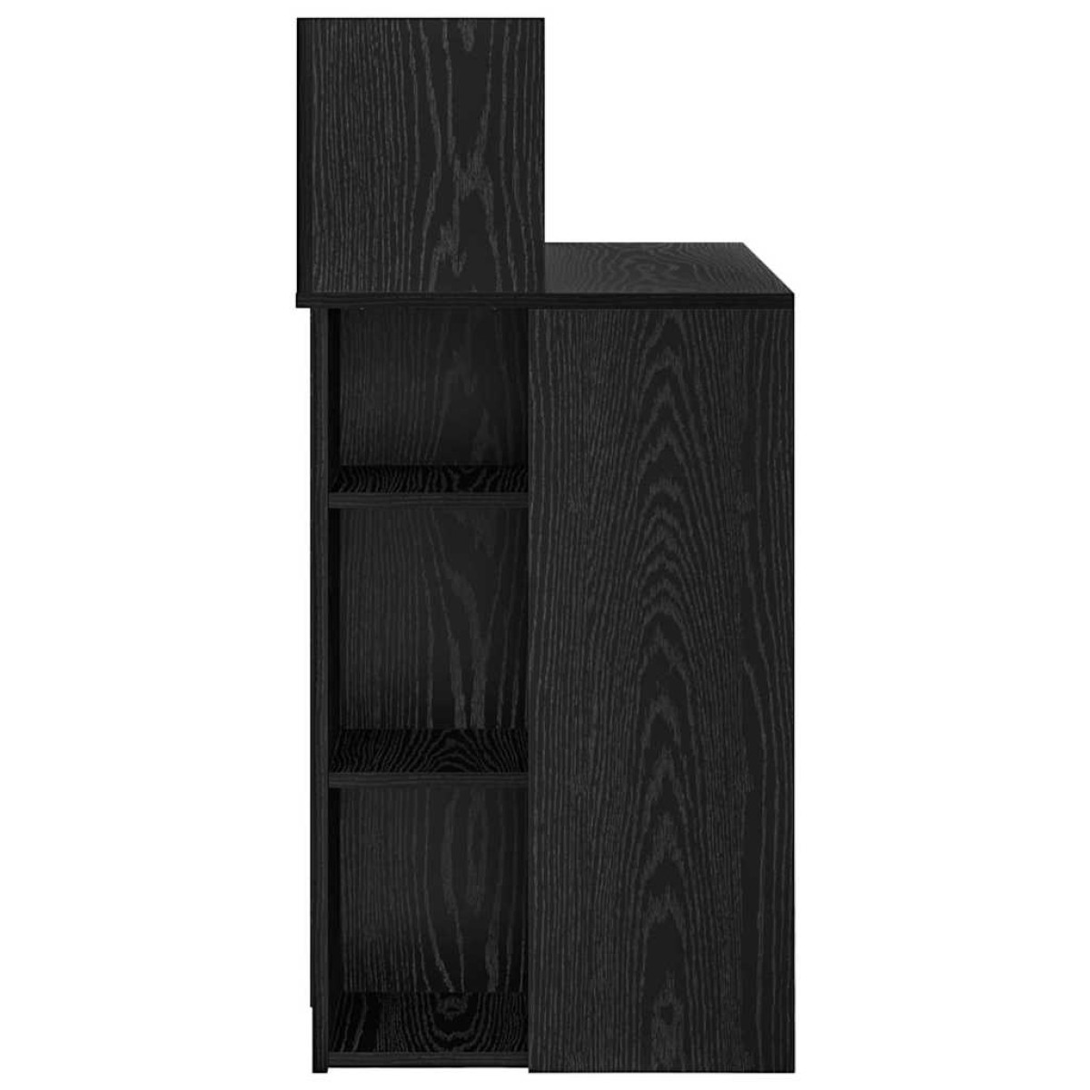 vidaXL Γραφείο Μαύρη Οξυά Επεξεργασμένο Ξύλο 90 x 48 x 101,5 εκ.