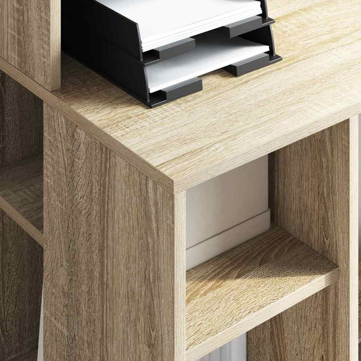 vidaXL Γραφείο Δρύς Sonoma Επεξεργασμένο Ξύλο 90 x 48 x 101,5 εκ.
