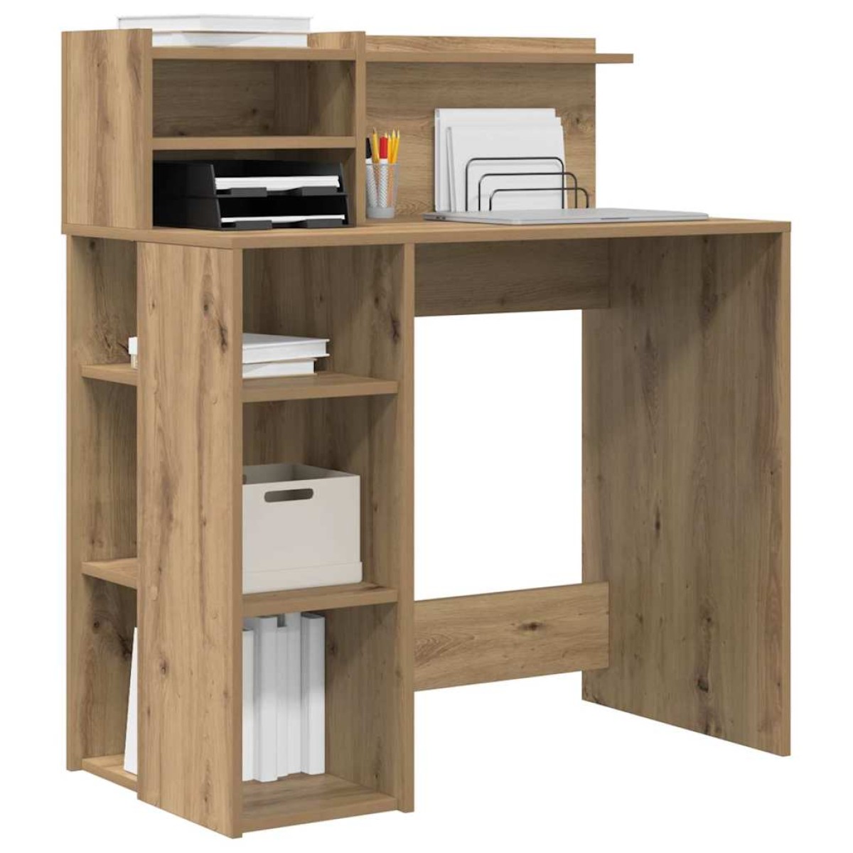 vidaXL Γραφείο Artisan Oak Επεξεργασμένο Ξύλο 90 x 48 x 101,5 εκ.