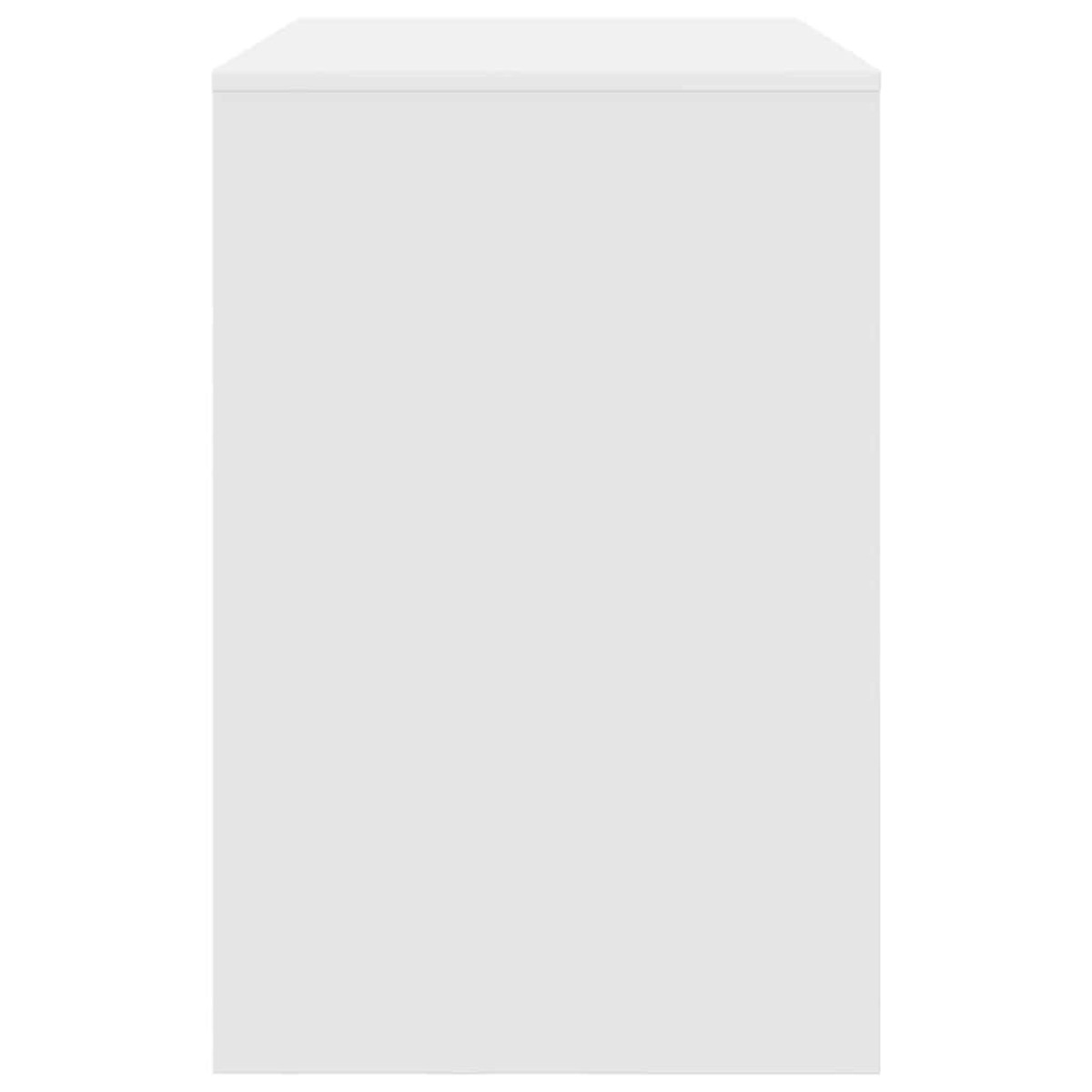vidaXL Γραφείο Λευκό Επεξεργασμένο Ξύλο 102 x 50 x 75 εκ