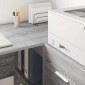 vidaXL Γραφείο Γκρίζο Σονομα Επεξεργασμένο Ξύλο 102 x 50 x 75 εκ