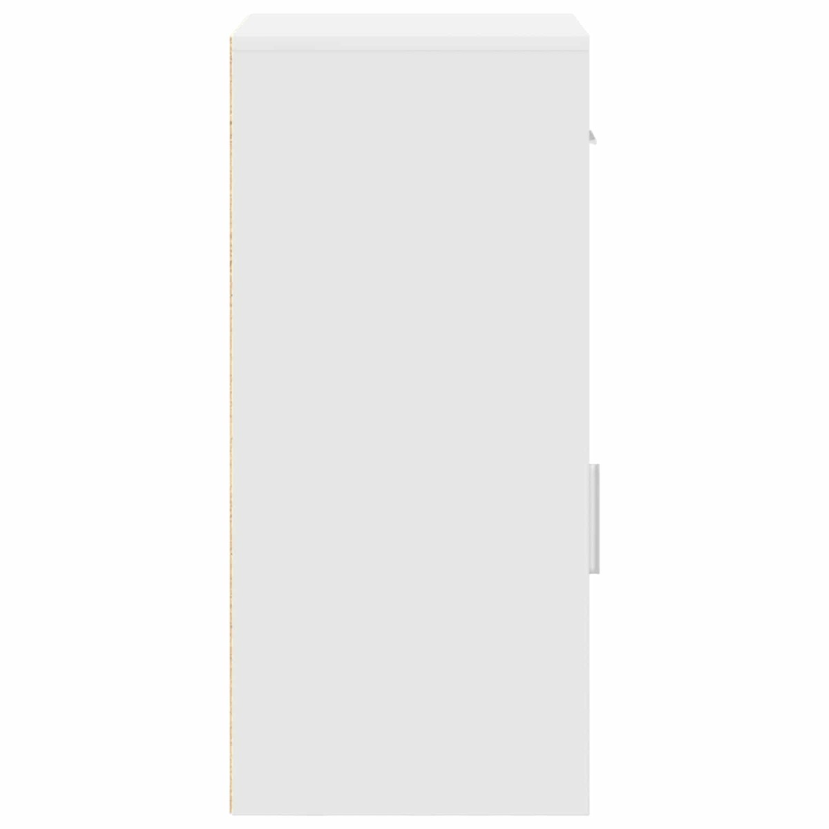 vidaXL Πλαϊνό γραφείο με συρτάρι Λευκό 38 x 34 x 75 εκ