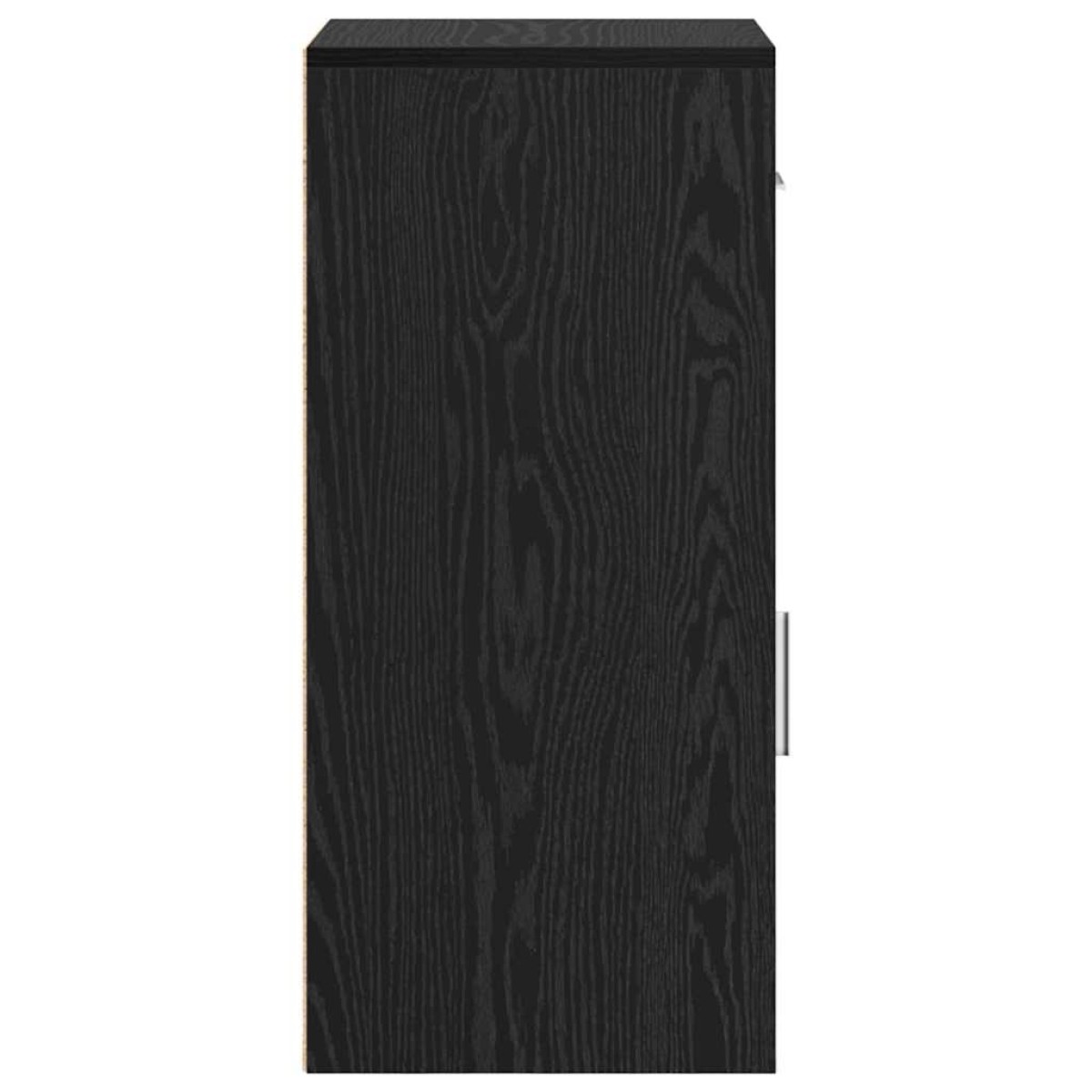 vidaXL Πλαϊνό γραφείο με συρτάρι Μαύρη Οξυά 38 x 34 x 75 εκ