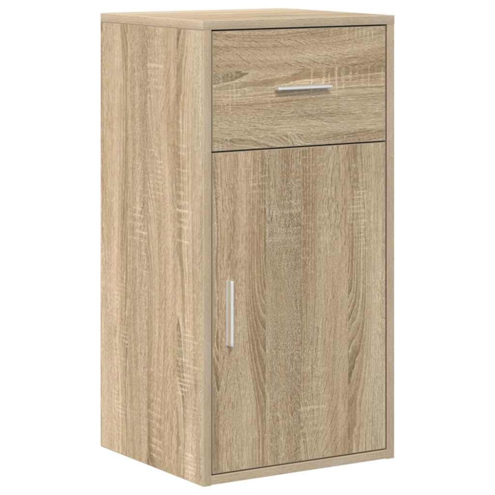 vidaXL Πλαϊνό γραφείο με συρτάρι Δρύς Sonoma 38 x 34 x 75 εκ