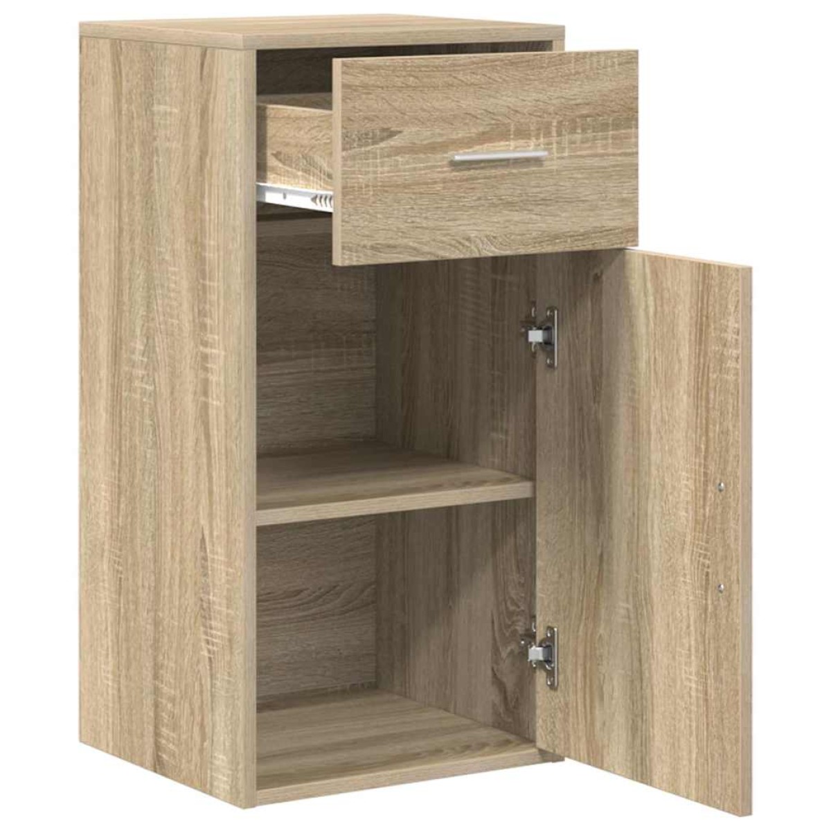 vidaXL Πλαϊνό γραφείο με συρτάρι Δρύς Sonoma 38 x 34 x 75 εκ