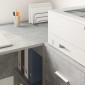 vidaXL Πλαϊνό γραφείο με συρτάρι Σκυρόδεμα Γκρι 38 x 34 x 75 εκ