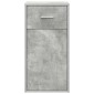 vidaXL Πλαϊνό γραφείο με συρτάρι Σκυρόδεμα Γκρι 38 x 34 x 75 εκ