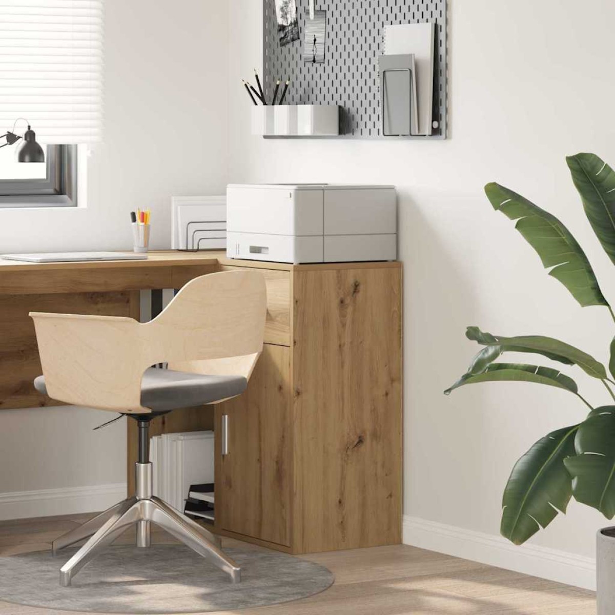 vidaXL Πλαϊνό γραφείο Artisan Oak 38 x 34 x 75 εκ