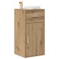 vidaXL Πλαϊνό γραφείο Artisan Oak 38 x 34 x 75 εκ