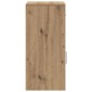 vidaXL Πλαϊνό γραφείο Artisan Oak 38 x 34 x 75 εκ