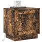 vidaXL Κομοδίνο Καπνιστό Δρύς 44 x 34,5 x 45 εκ Επεξεργασμένο Ξύλο