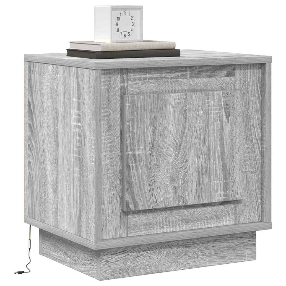 vidaXL Κομοδίνο 2 τμχ. Γκρι 44 x 34,5 x 45 εκ Επεξεργασμένο Ξύλο