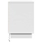 vidaXL Κομοδίνο Λευκό 50 x 34,5 x 50 εκ. Επεξεργασμένο ξύλο