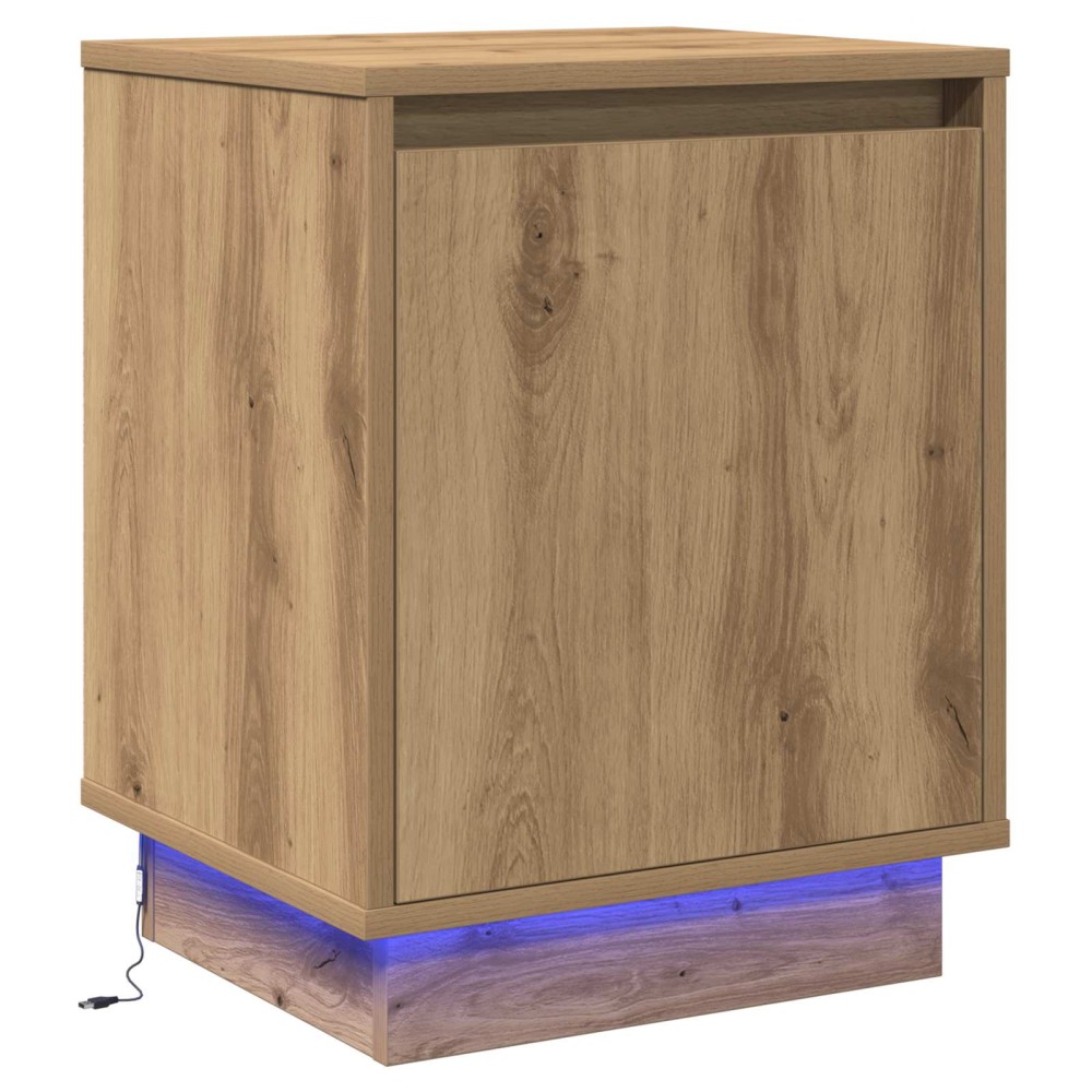 vidaXL Κομοδίνο Artisan Oak 39 x 34,5 x 50 εκ. Επεξεργασμένο ξύλο