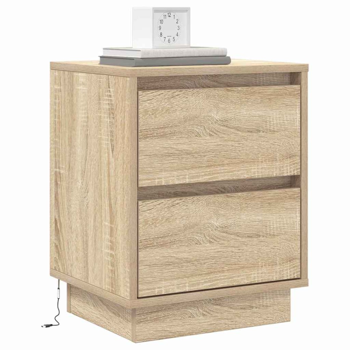 vidaXL Κομοδίνο 2 τμχ. Δρύς Sonoma 39 x 34,5 x 50 εκ.