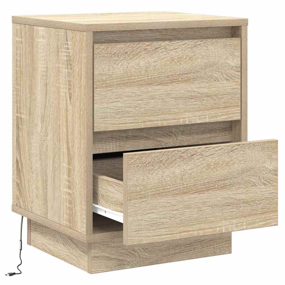 vidaXL Κομοδίνο 2 τμχ. Δρύς Sonoma 39 x 34,5 x 50 εκ.