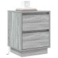 vidaXL Κομοδίνο Γκρι 39 x 34,5 x 50 εκ. Επεξεργασμένο ξύλο