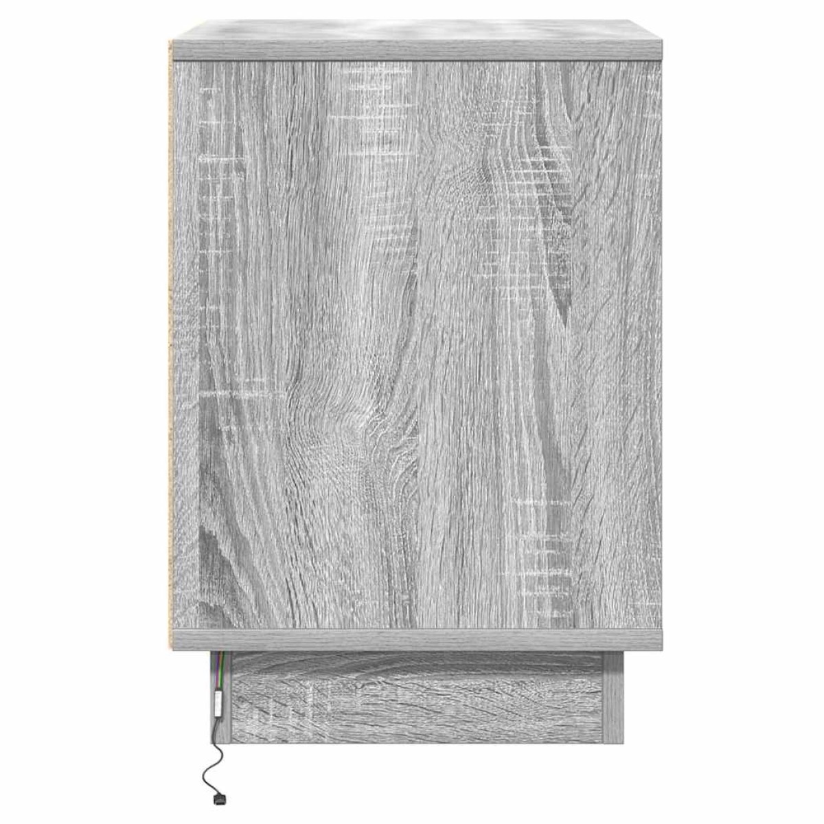 vidaXL Κομοδίνο Γκρι 39 x 34,5 x 50 εκ. Επεξεργασμένο ξύλο