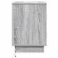 vidaXL Κομοδίνο Γκρι 39 x 34,5 x 50 εκ. Επεξεργασμένο ξύλο