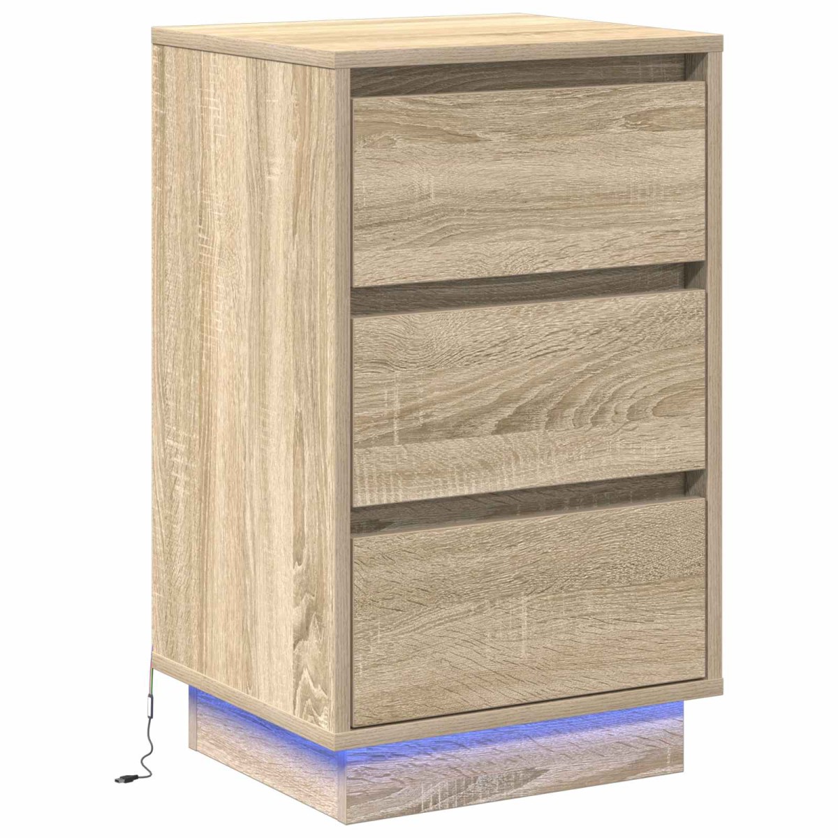 vidaXL Κομοδίνο Δρύς Sonoma 39 x 34,5 x 65 εκ. Επεξεργασμένο ξύλο