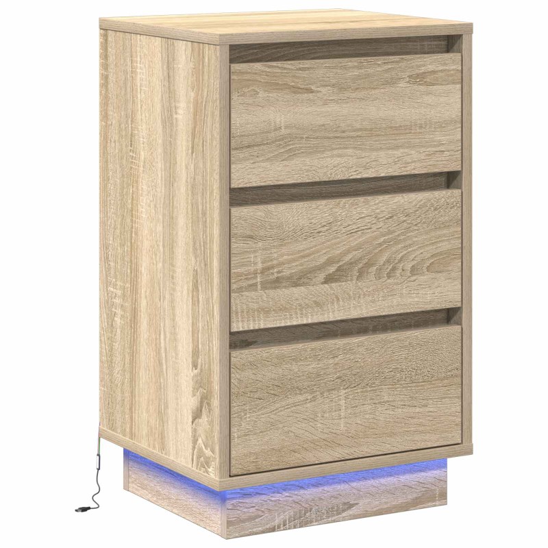 vidaXL Κομοδίνο Δρύς Sonoma 39 x 34,5 x 65 εκ. Επεξεργασμένο ξύλο