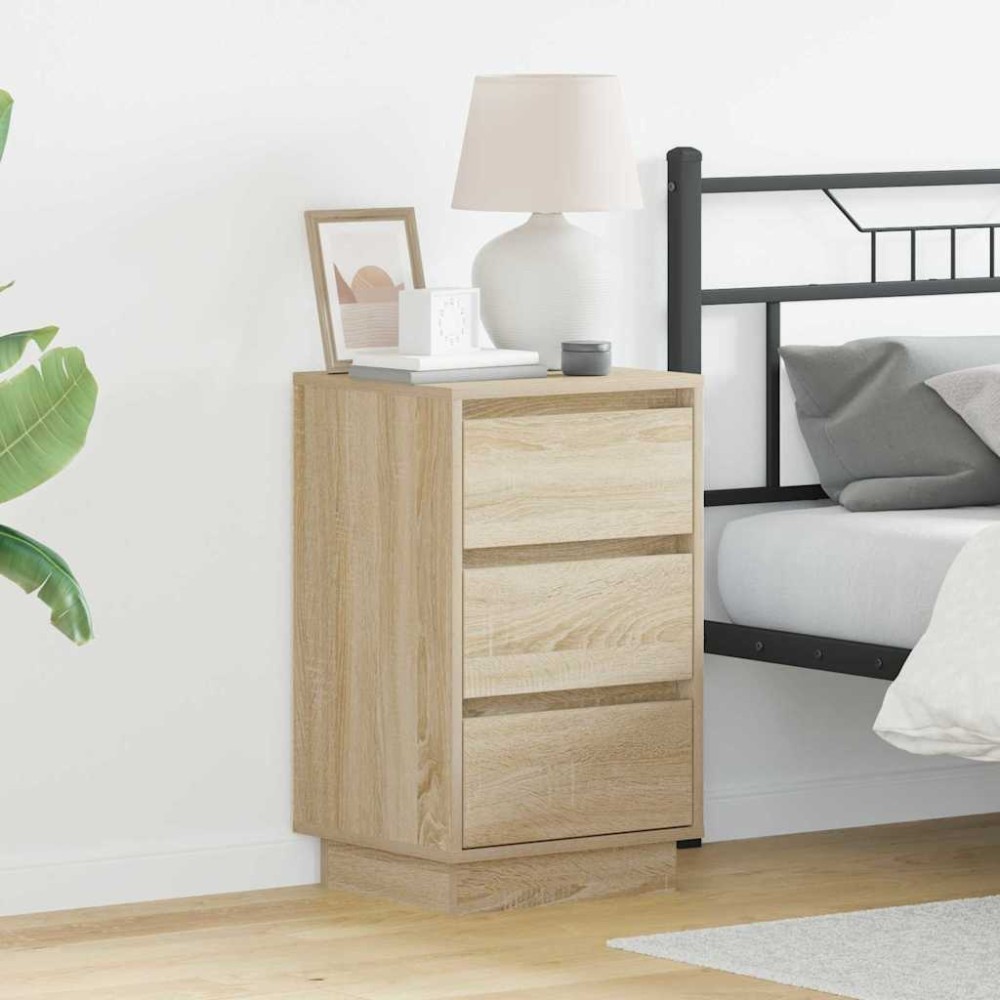 vidaXL Κομοδίνο Δρύς Sonoma 39 x 34,5 x 65 εκ. Επεξεργασμένο ξύλο