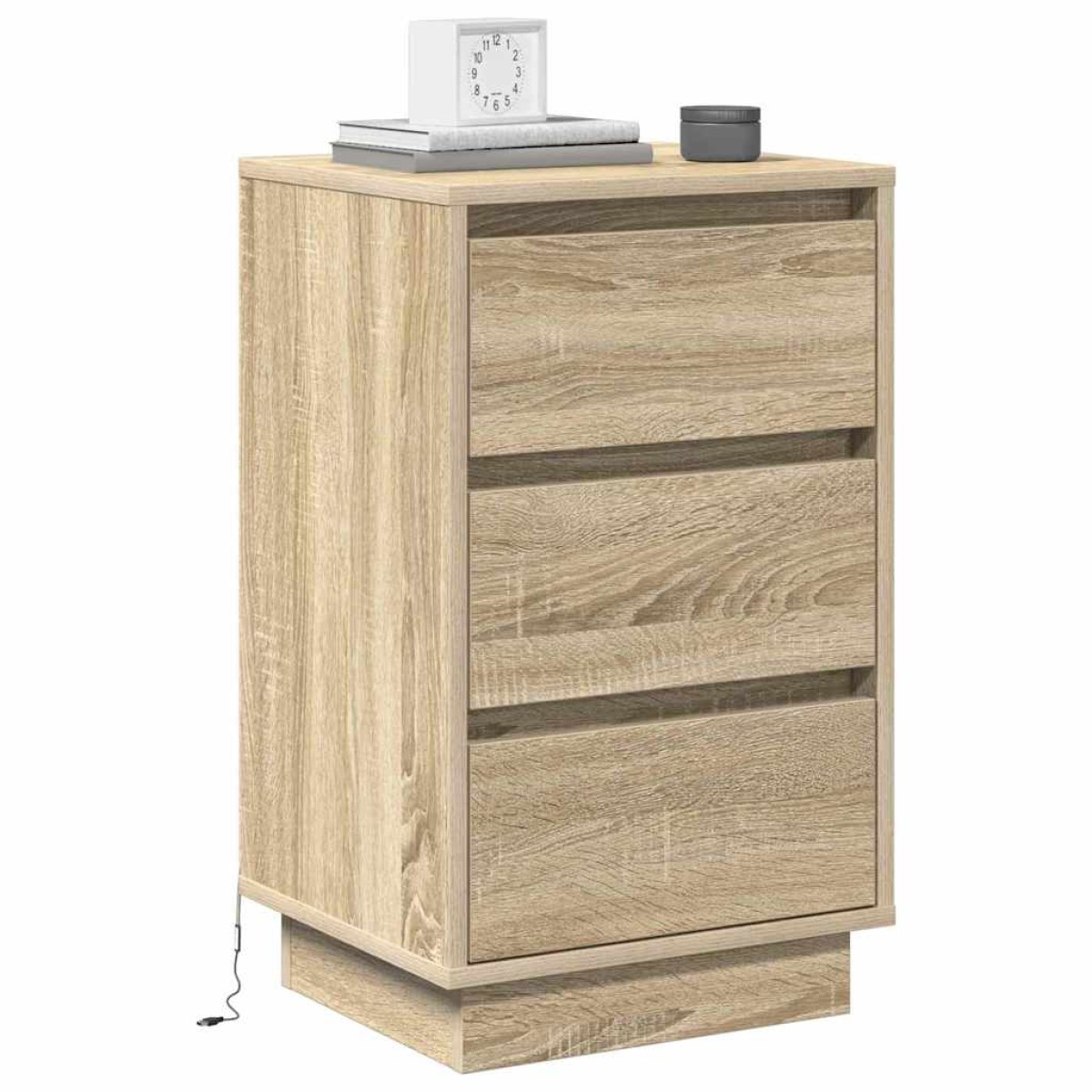 vidaXL Κομοδίνο Δρύς Sonoma 39 x 34,5 x 65 εκ. Επεξεργασμένο ξύλο