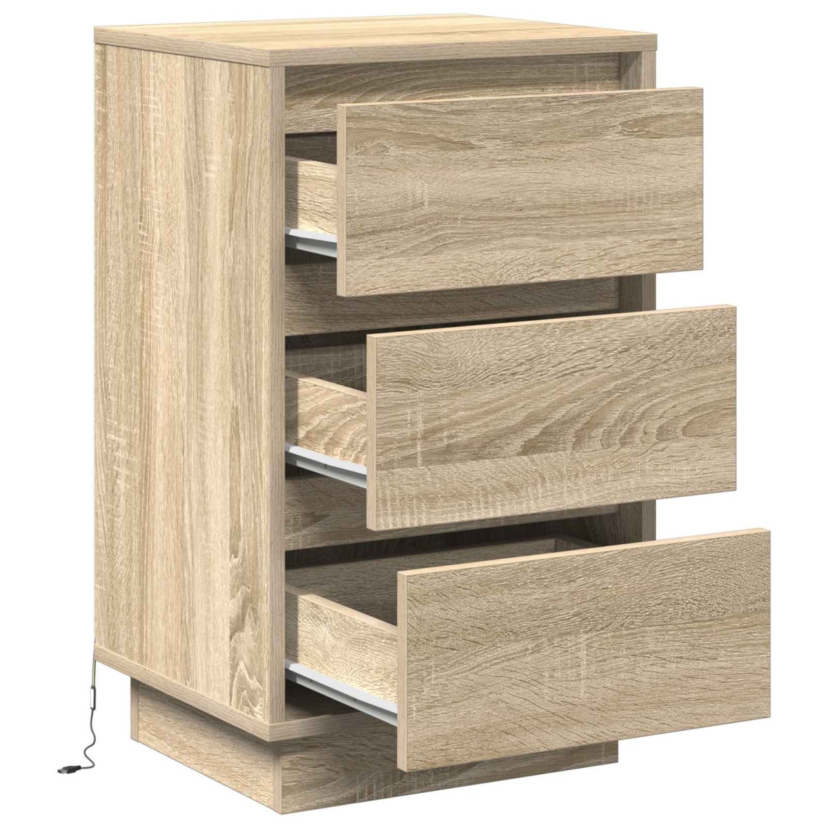 vidaXL Κομοδίνο Δρύς Sonoma 39 x 34,5 x 65 εκ. Επεξεργασμένο ξύλο
