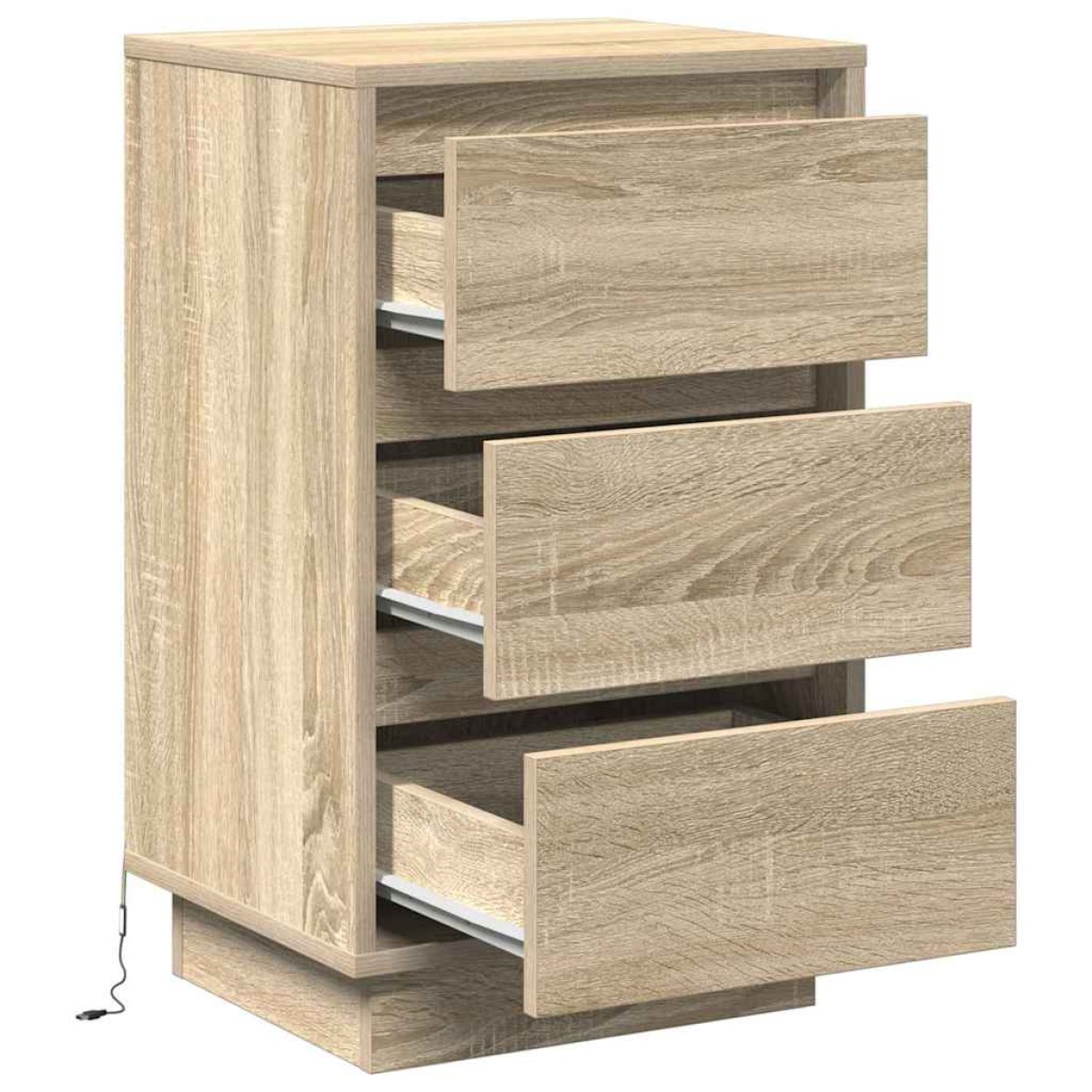 vidaXL Κομοδίνο Δρύς Sonoma 39 x 34,5 x 65 εκ. Επεξεργασμένο ξύλο