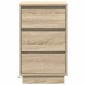 vidaXL Κομοδίνο Δρύς Sonoma 39 x 34,5 x 65 εκ. Επεξεργασμένο ξύλο