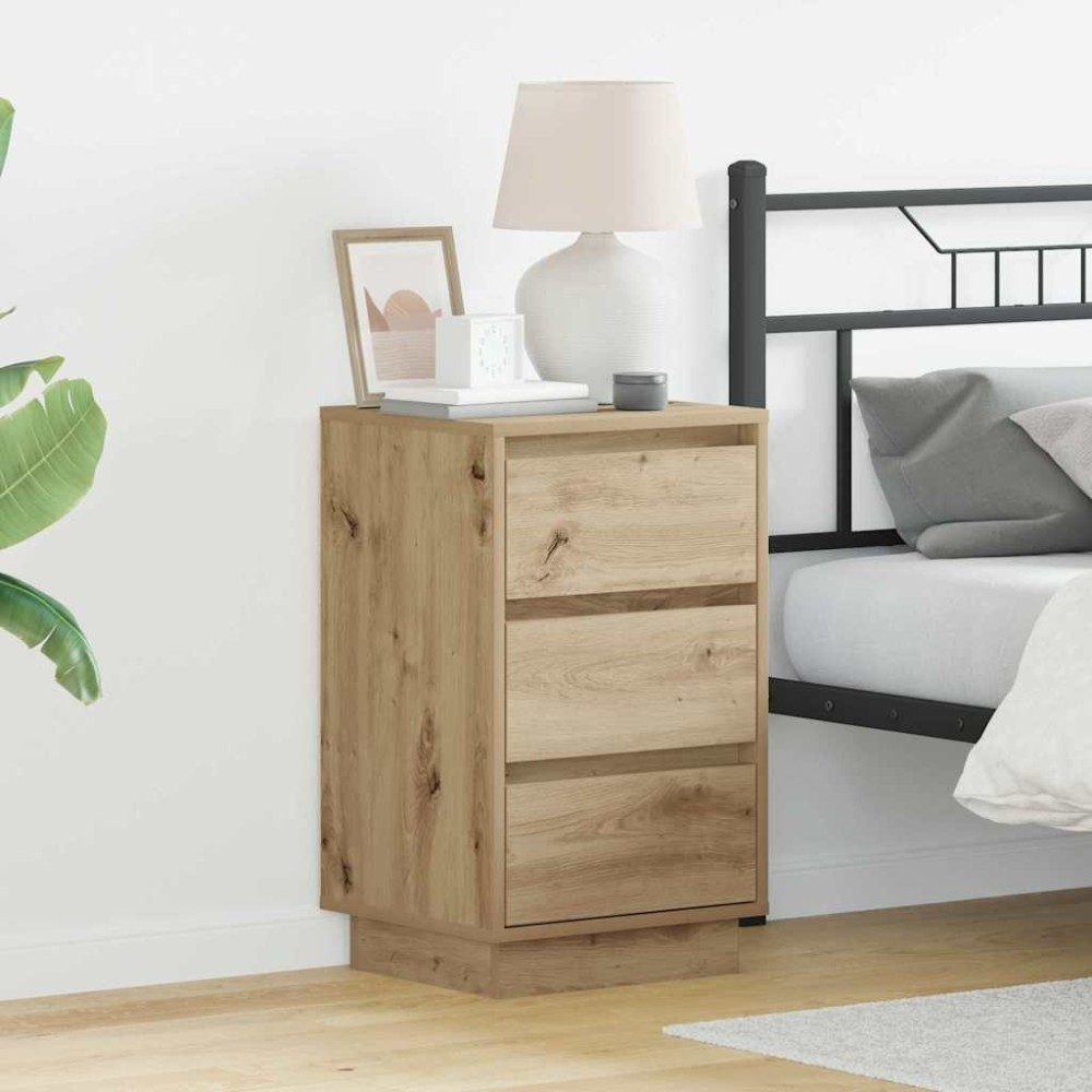 vidaXL Κομοδίνο Artisan Oak 39 x 34,5 x 65 εκ. Επεξεργασμένο ξύλο