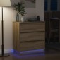 vidaXL Κομοδίνο Δρύς Sonoma 71 x 34,5 x 75 εκ. Επεξεργασμένο ξύλο