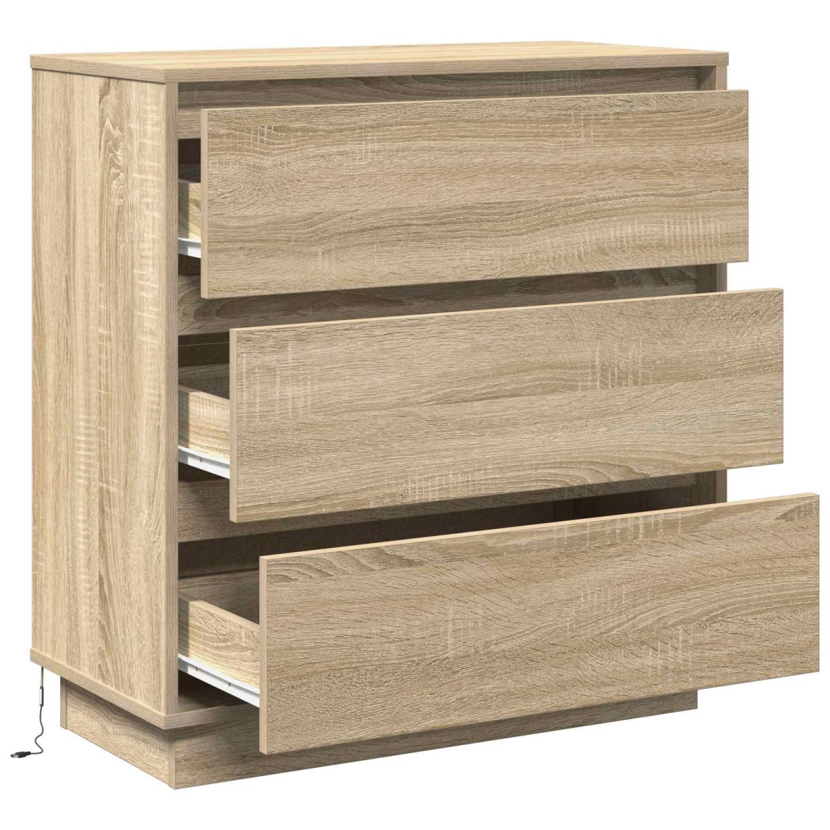 vidaXL Κομοδίνο Δρύς Sonoma 71 x 34,5 x 75 εκ. Επεξεργασμένο ξύλο
