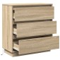 vidaXL Κομοδίνο Δρύς Sonoma 71 x 34,5 x 75 εκ. Επεξεργασμένο ξύλο