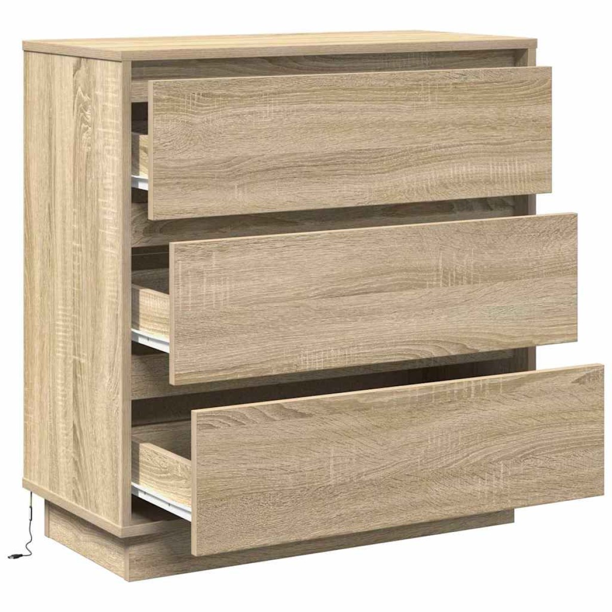 vidaXL Κομοδίνο Δρύς Sonoma 71 x 34,5 x 75 εκ. Επεξεργασμένο ξύλο