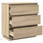 vidaXL Κομοδίνο Δρύς Sonoma 71 x 34,5 x 75 εκ. Επεξεργασμένο ξύλο