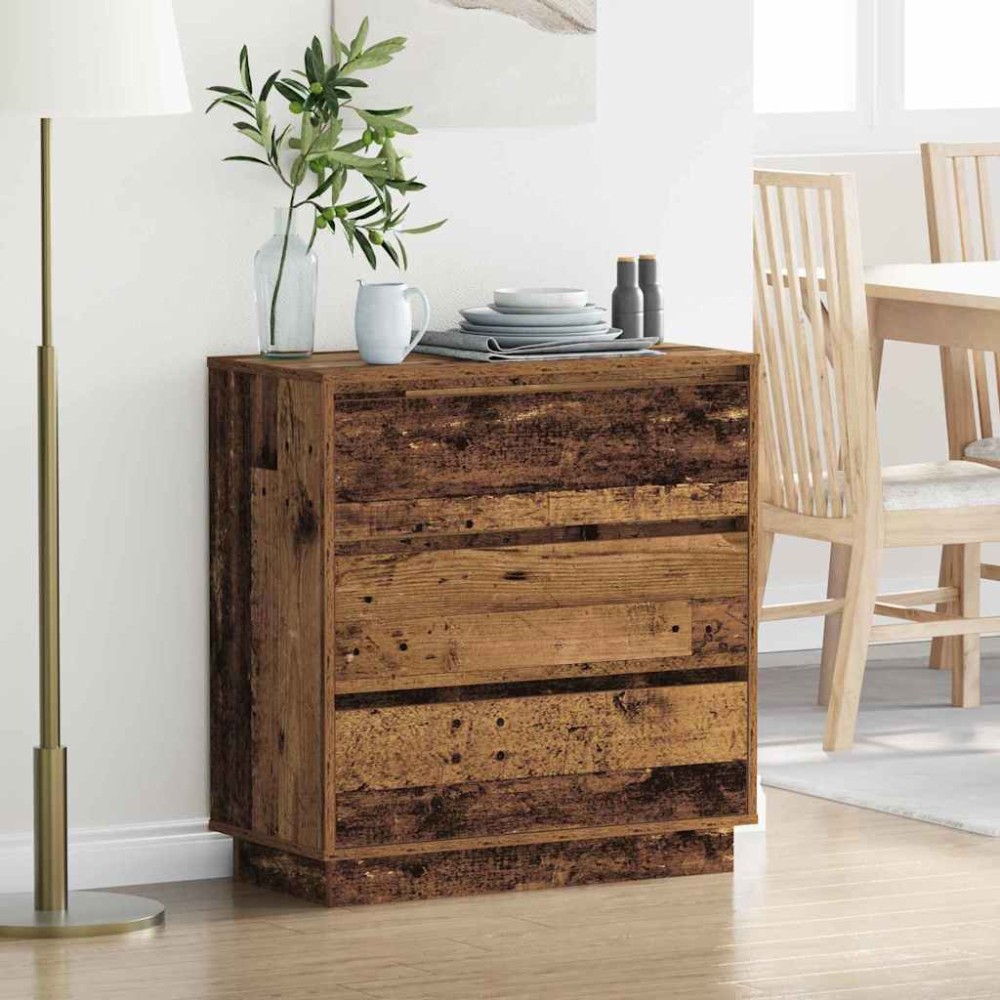 vidaXL Κομοδίνο Παλιό ξύλο 71 x 34,5 x 75 εκ. Επεξεργασμένο ξύλο