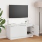 vidaXL Ντουλάπι TV 100 x 38 x 49 εκ. Λευκό Επεξεργασμένο Ξύλο