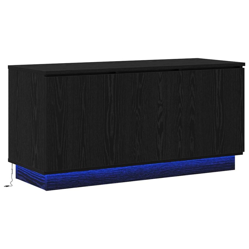vidaXL Ντουλάπι TV 100 x 38 x 49 εκ. Μαύρη Οξυά Επεξεργασμένο Ξύλο