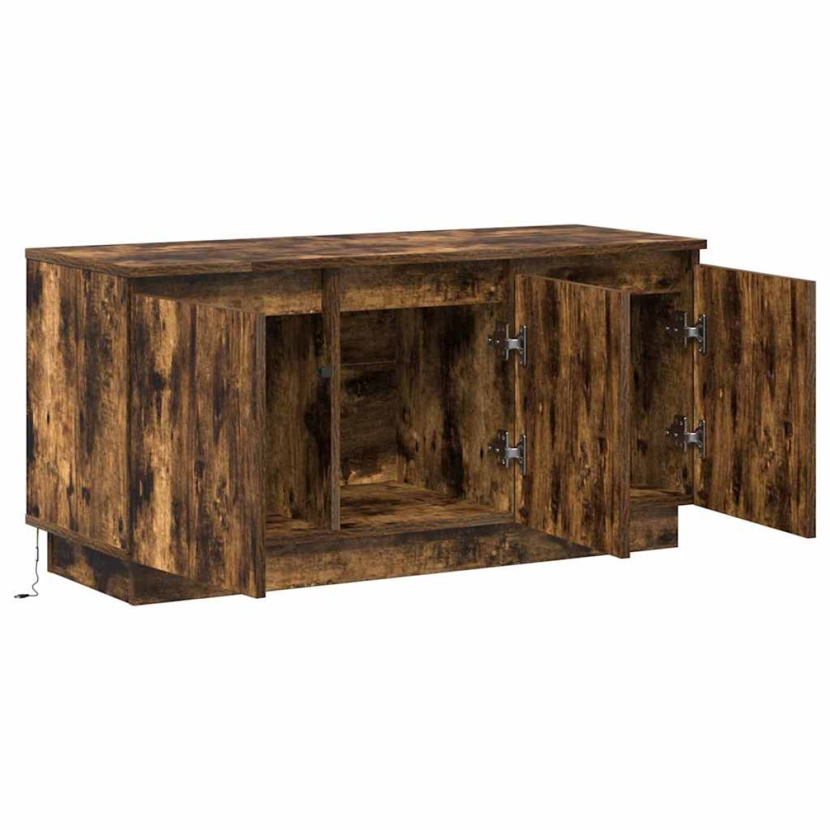 vidaXL Ντουλάπι TV 100 x 38 x 49 εκ. Καπνιστό Δρύς Επεξεργασμένο Ξύλο