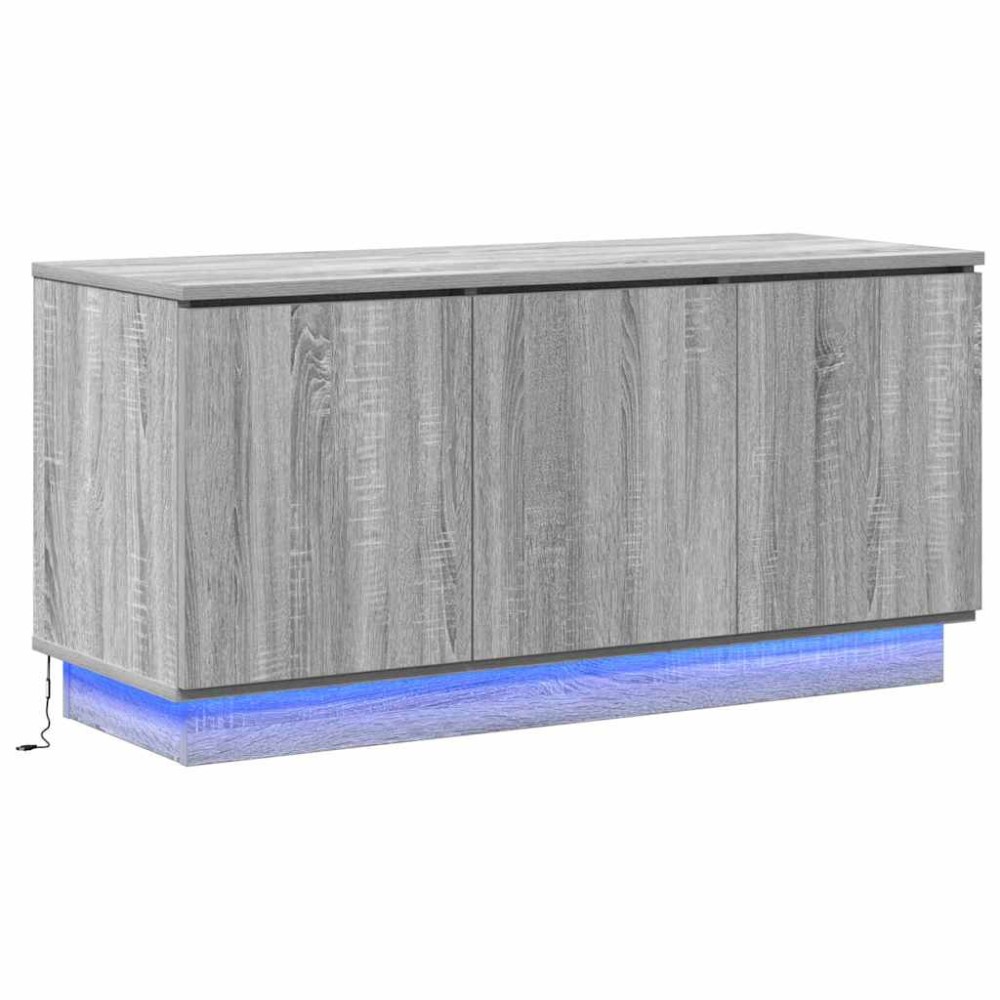 vidaXL Ντουλάπι TV 100 x 38 x 49 εκ. Γκρίζο Σονομα Επεξεργασμένο Ξύλο
