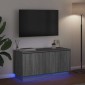 vidaXL Ντουλάπι TV 100 x 38 x 49 εκ. Γκρίζο Σονομα Επεξεργασμένο Ξύλο