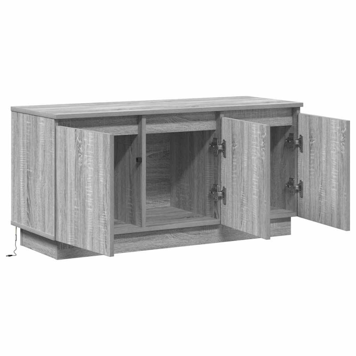 vidaXL Ντουλάπι TV 100 x 38 x 49 εκ. Γκρίζο Σονομα Επεξεργασμένο Ξύλο