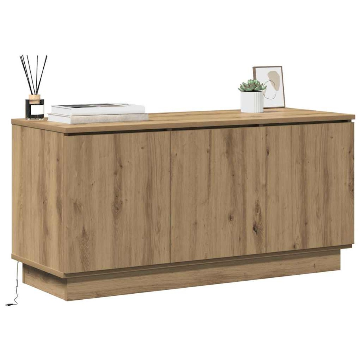 vidaXL Ντουλάπι TV 100 x 38 x 49 εκ. Artisan Oak Επεξεργασμένο Ξύλο