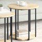 vidaXL Σετ βοηθητικά τραπεζάκια 2 τμχ. Καφέ 50 x 50 x 50,5 cm