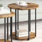 vidaXL Σετ βοηθητικά τραπεζάκια 2 τμχ. Καφέ 50 x 50 x 50,5 cm