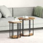 vidaXL Σετ βοηθητικά τραπεζάκια 2 τμχ. Καφέ 50 x 50 x 50,5 cm