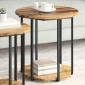 vidaXL Σετ βοηθητικά τραπεζάκια 2 τμχ. Καφέ 50 x 50 x 50,5 cm