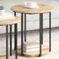 vidaXL Σετ βοηθητικά τραπεζάκια 2 τμχ. Καφέ 50 x 50 x 50,5 cm