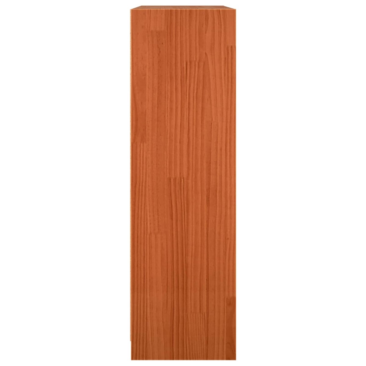vidaXL Βιβλιοθήκη Κερωτό καφέ 104 x 33 x 110 εκ. Στερεά ξυλεία πεύκου